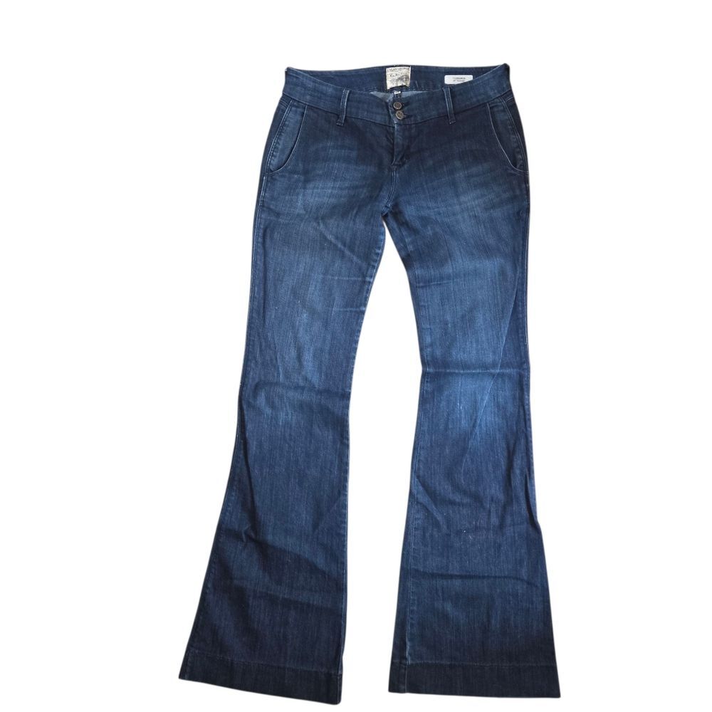 Dylan George Cinnamon 24" Trouser Wide flare Leg Low Rise Denim Jeans Size 28